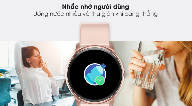 Đồng hồ thông minh BeU Fit KW19 hồng