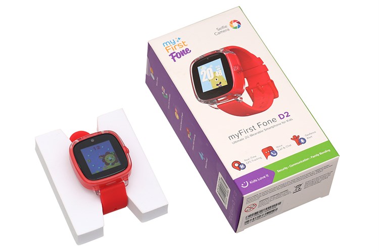 Đồng hồ định vị trẻ em Oaxis MyFirst Fone D2 Đỏ Màu Đỏ