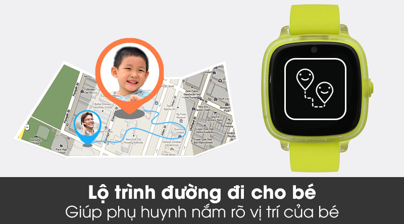Đồng hồ định vị trẻ em Oaxis MyFirst Fone D2 Vàng