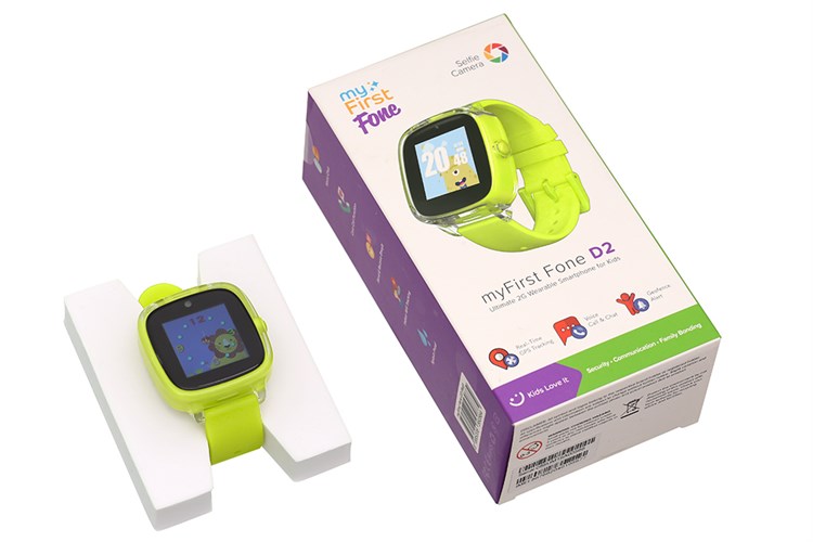 Đồng hồ định vị trẻ em Oaxis MyFirst Fone D2 Vàng Màu Vàng