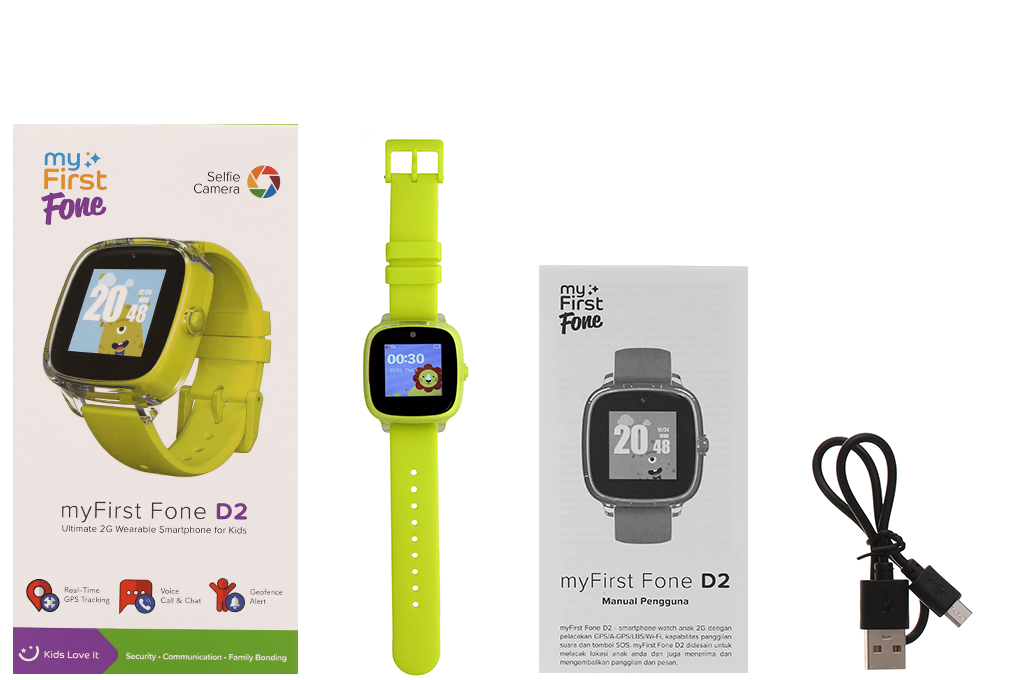 Đồng hồ định vị trẻ em Oaxis MyFirst Fone D2 Vàng Màu Vàng