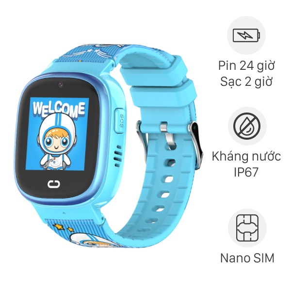 Đồng hồ thông minh định vị trẻ em Kidcare 08S