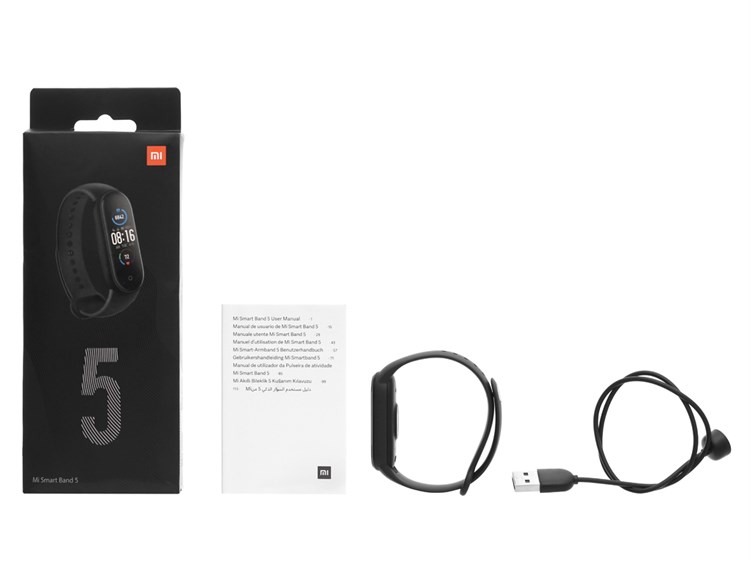 Vòng đeo tay thông minh Mi Band 5 Màu Đen