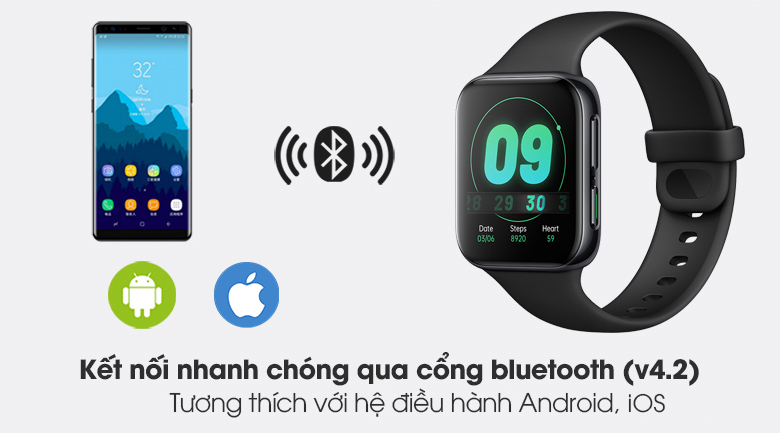 Oppo Watch 41mm dây silicone đen