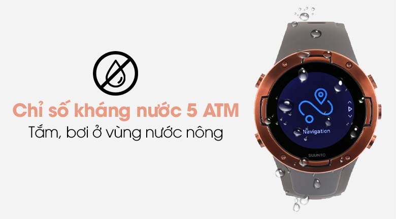 Đồng hồ thông minh Suunto 5 46mm Xám