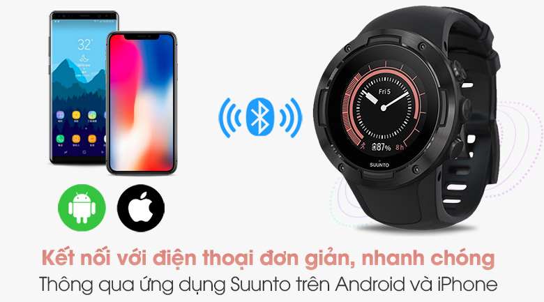 Đồng hồ thông minh Suunto 5 46mm Đen
