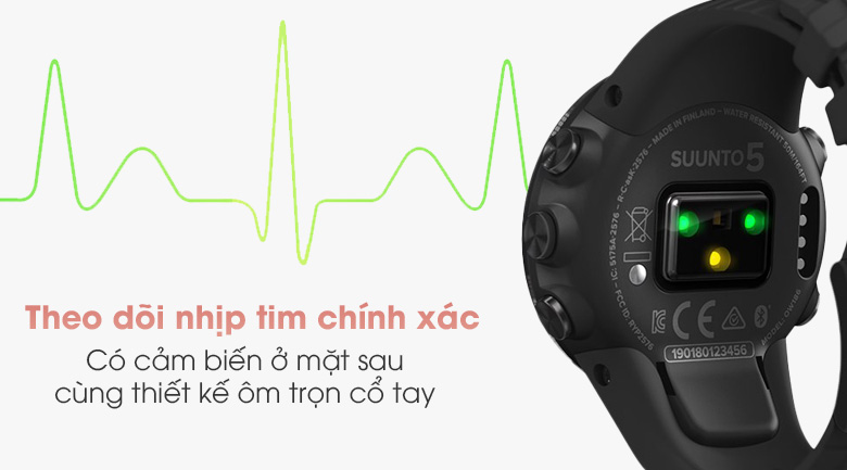 Đồng hồ thông minh Suunto 5 46mm Đen