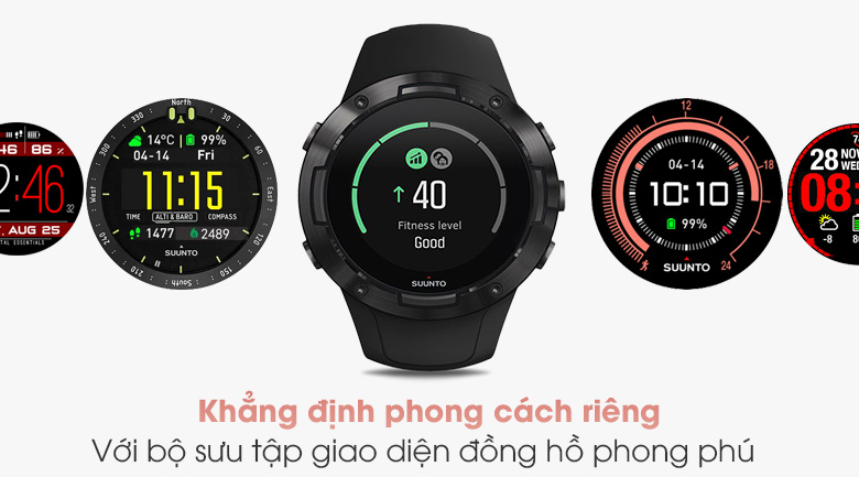 Đồng hồ thông minh Suunto 5 46mm Đen