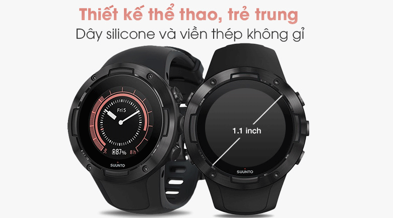 Đồng hồ thông minh Suunto 5 46mm Đen