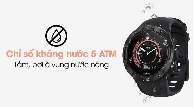 Đồng hồ thông minh Suunto 5 46mm Đen