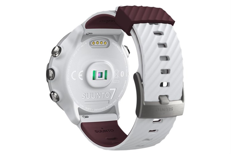 Đồng hồ thông minh Suunto 7 Dây silicon trắng đỏ
