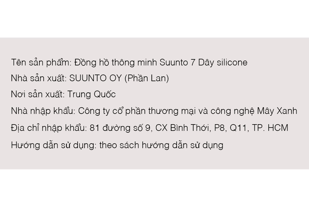 Đồng hồ thông minh Suunto 7 50mm - 51
