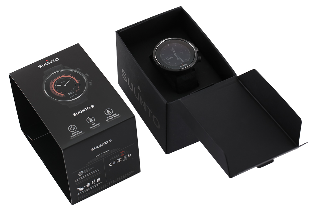 Đồng hồ thông minh Suunto 9 Baro Titanium 50mm Đen Màu Đen