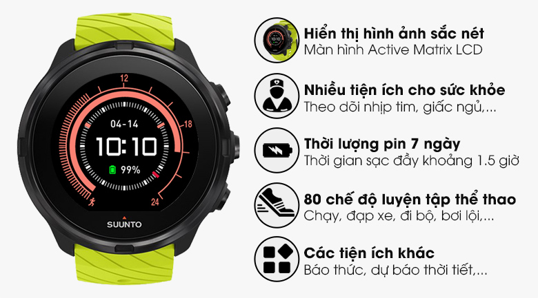 Đồng hồ thông minh Suunto 9 50mm
