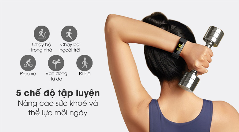 Vòng đeo tay thông minh Mi Band 4C với 5 chế độ tập luyện thể thao