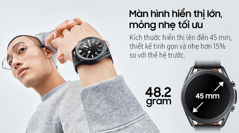 Đồng hồ thông minh Samsung Galaxy Watch 3 45mm Đen