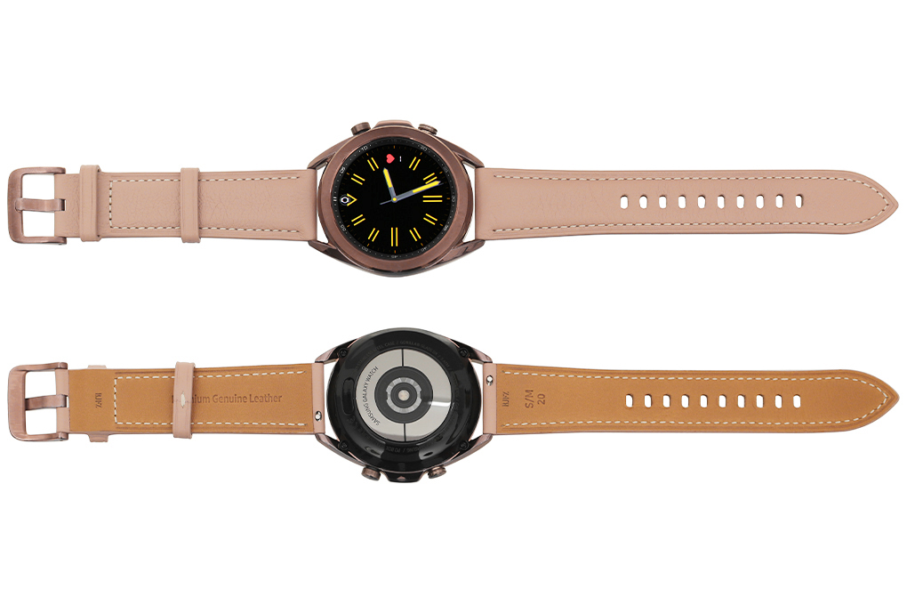 Bán samsung Galaxy Watch 3 41mm thép vàng dây da hồng
