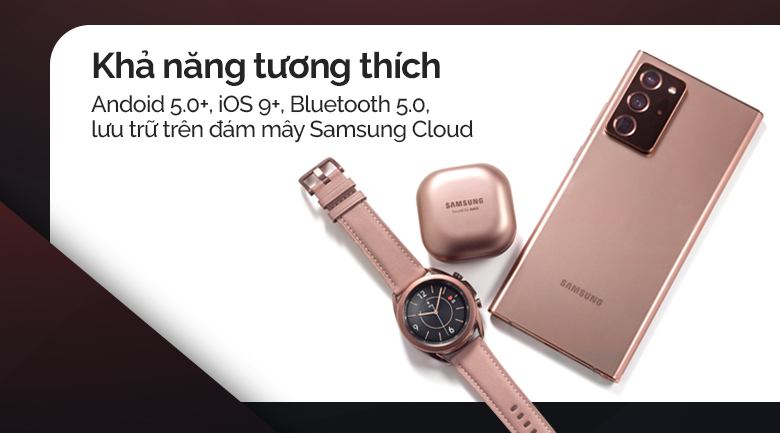 Đồng hồ thông minh Samsung Galaxy Watch 3 LTE 45mm kết nối với các sản phẩm Galaxy khác