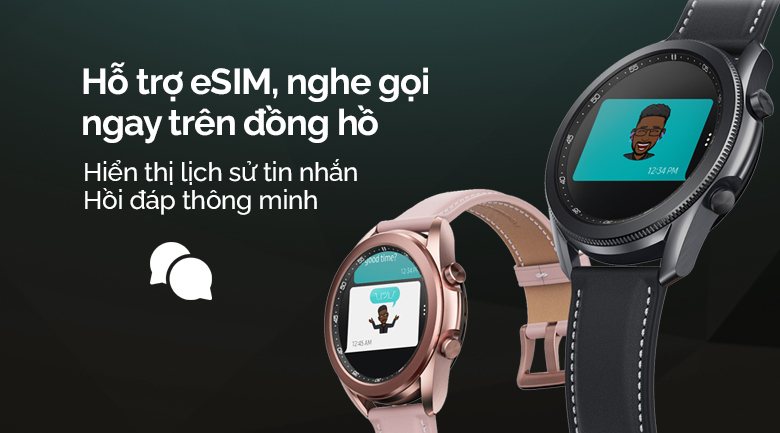 Đồng hồ thông minh Samsung Galaxy Watch 3 LTE 45mm hỗ trợ eSIM