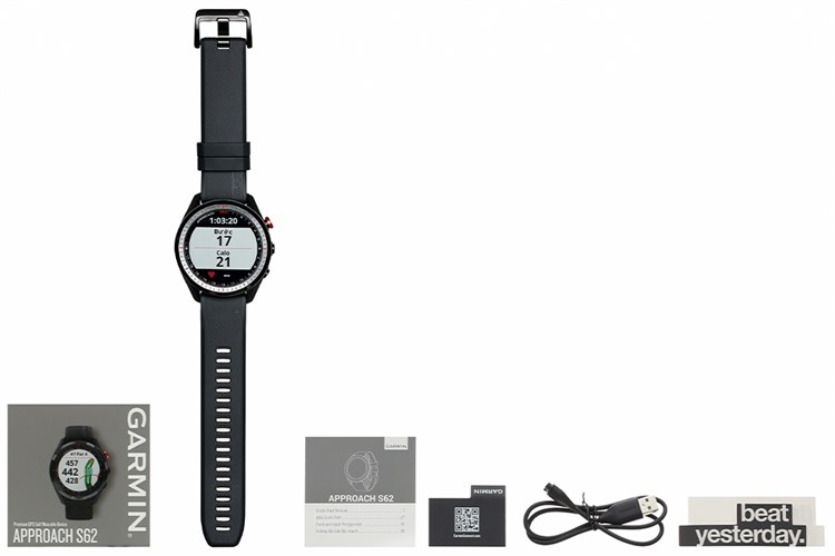 Đồng hồ thông minh Garmin Approach S62 47mm Màu Đen