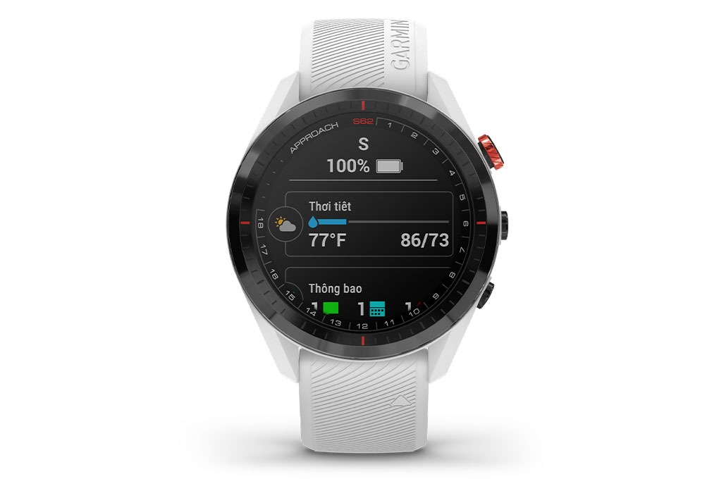 Đồng hồ thông minh Garmin Approach S62 47mm Màu Trắng