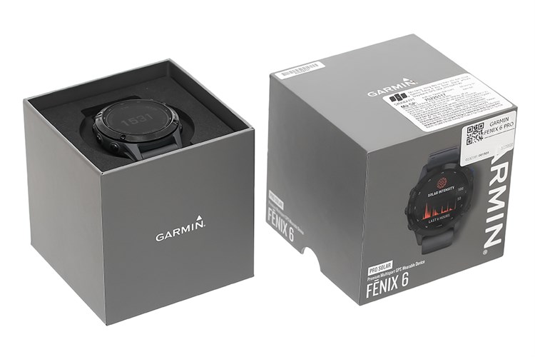 Đồng hồ thông minh Garmin Fenix 6 Pro Solar 47mm Xám Màu Xám