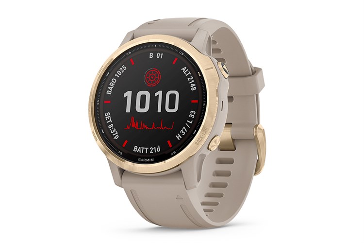 Đồng hồ thông minh Garmin Fenix 6S Pro Solar 42mm Xám Màu Xám