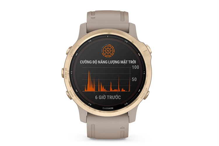 Đồng hồ thông minh Garmin Fenix 6S Pro Solar 42mm Xám Màu Xám
