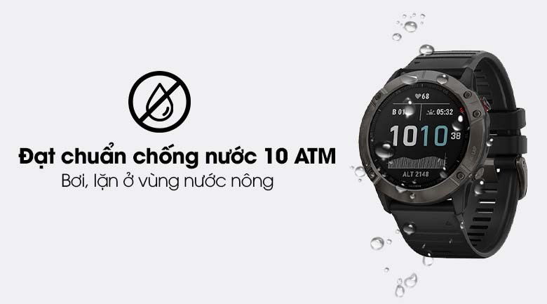 Đồng hồ thông minh Garmin Fenix 6X Sapphire 51mm Đen