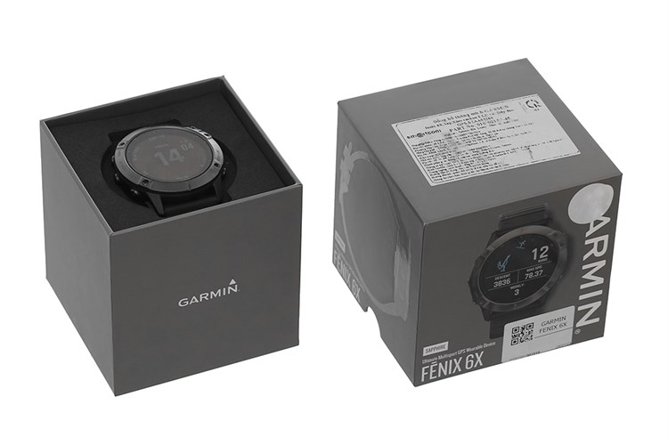 Đồng hồ thông minh Garmin Fenix 6X Sapphire 51mm Đen Màu Đen