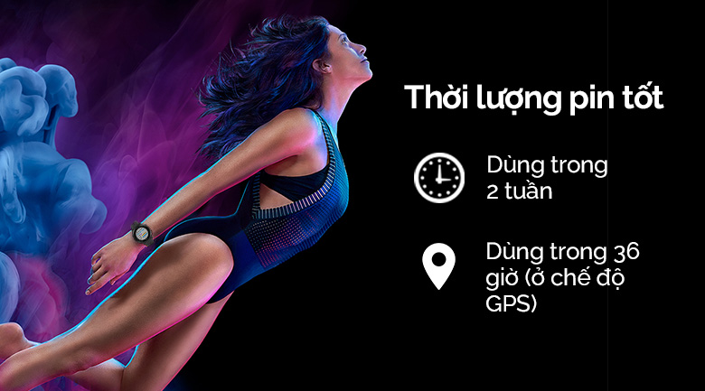 Đồng hồ thông minh Garmin Forerunner 945 dây silicone có thời lượng pin 14 ngày