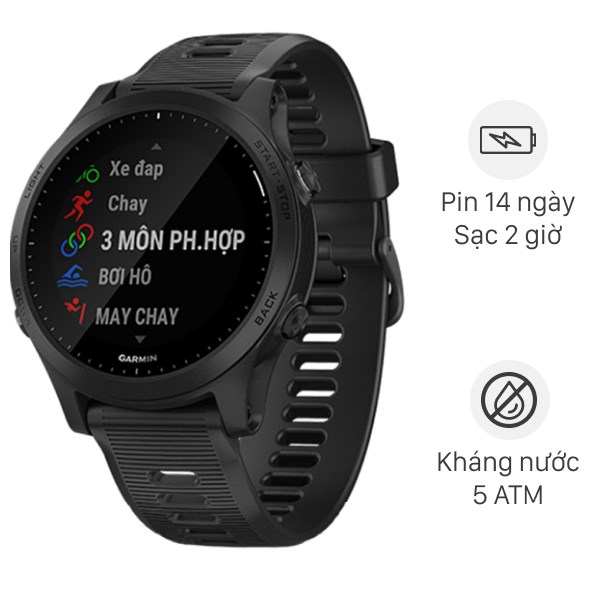 Đồng hồ thông minh Garmin Forerunner 945 dây silicone