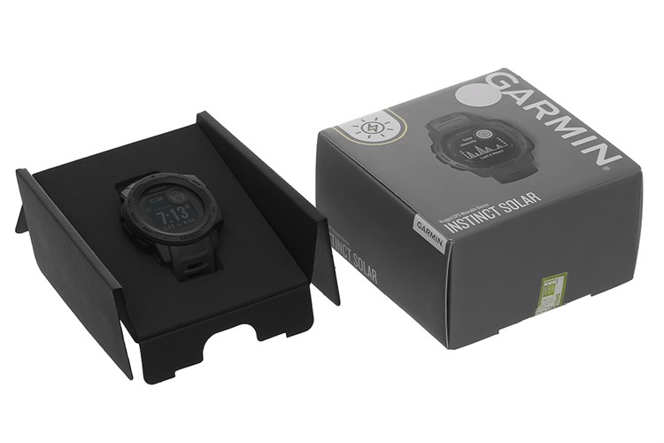 Đồng hồ thông minh Garmin Instinct Solar 45mm Đen Màu Đen
