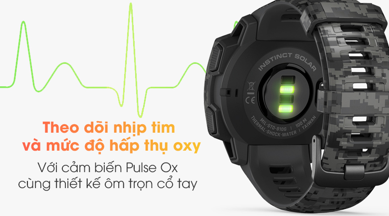 Đồng hồ thông minh Garmin Instinct Solar 45mm Xám