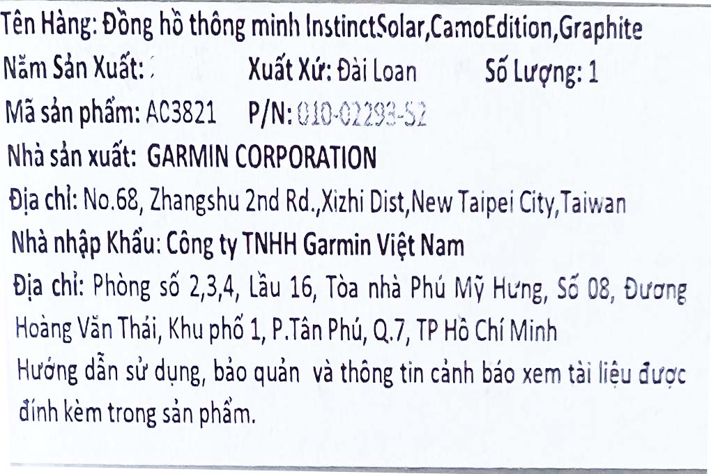 Đồng hồ thông minh Garmin Instinct Solar 45mm Xám Màu Xám
