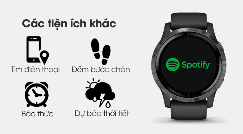 Đồng hồ thông minh Garmin Vivoactive 4 45mm Đen