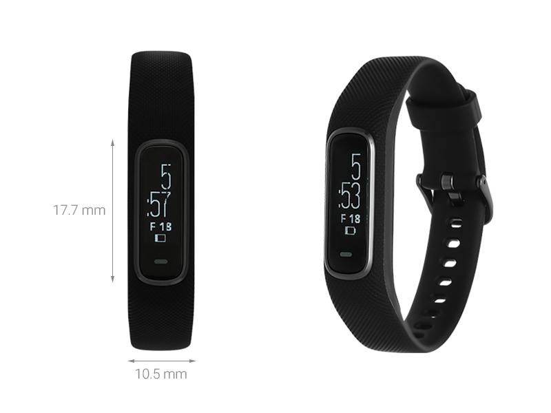 Vòng đeo tay thông minh Garmin Vivosmart 4 dây silicone