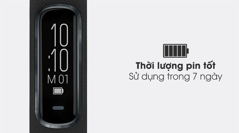 Vòng đeo tay thông minh Garmin Vivosmart 4 dây silicone