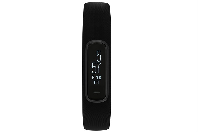 Vòng đeo tay thông minh Garmin Vivosmart 4 dây silicone Màu Đen