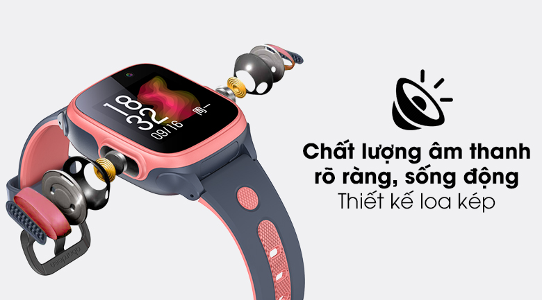 Đồng hồ định vị trẻ em 4G Abardeen T3 Hồng