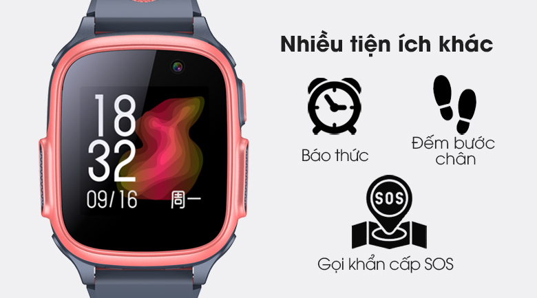 Đồng hồ định vị trẻ em 4G Abardeen T3 Hồng