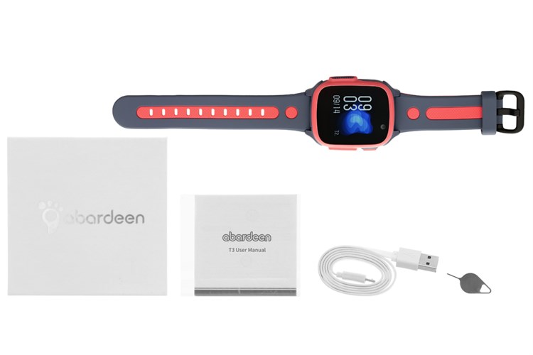 Đồng hồ định vị trẻ em 4G Abardeen T3 Hồng Màu Hồng