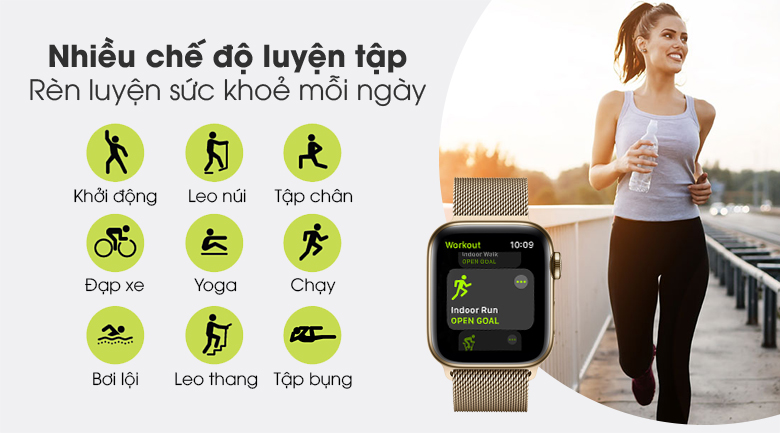 Đồng hồ thông minh Apple Watch S6 LTE 40mm viền thép dây thép