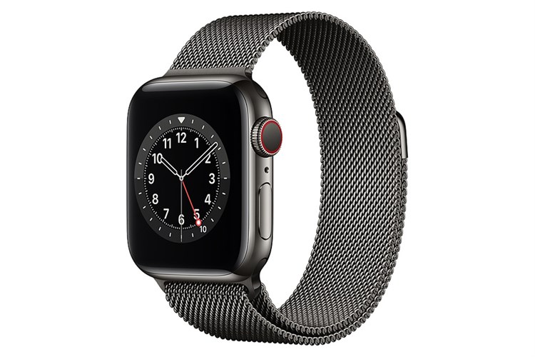 Đồng hồ thông minh Apple Watch S6 LTE 40mm viền thép dây thép Màu Đen