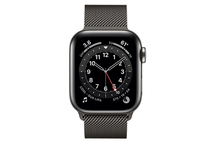 Đồng hồ thông minh Apple Watch S6 LTE 40mm viền thép dây thép Màu Đen