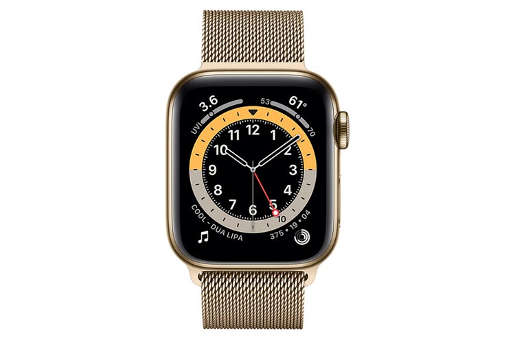 Đồng hồ thông minh Apple Watch S6 LTE 40mm viền thép dây thép Màu Vàng