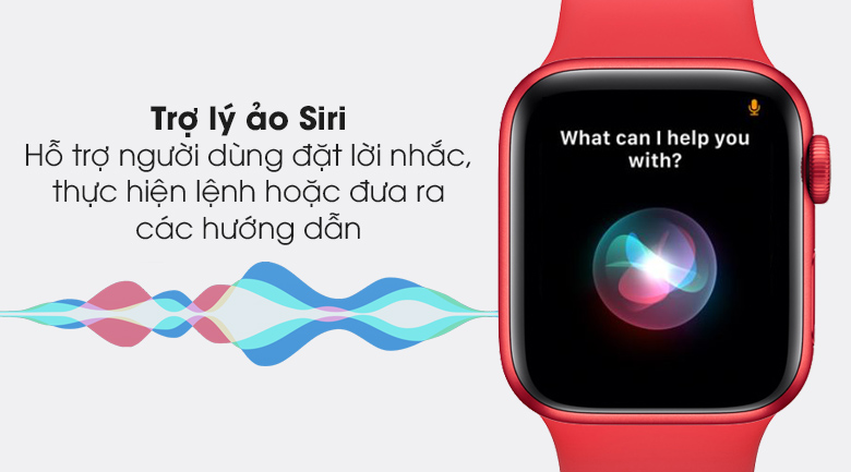 Apple Watch S6 LTE 40mm viền nhôm dây cao su (Product RED) có trợ lý ảo Siri