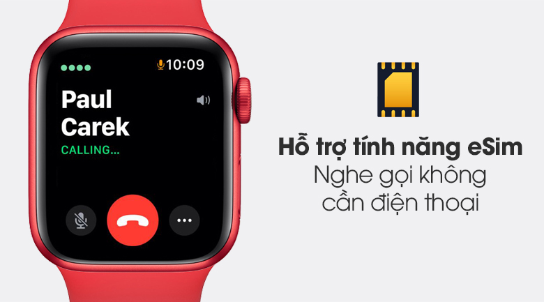 Apple Watch S6 LTE 40mm viền nhôm dây cao su (Product RED) hỗ trợ tính năng eSim