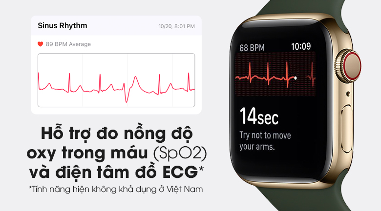 Apple Watch S6 LTE 40mm viền thép dây cao su giúp bạn theo dõi sức khỏe tốt hơn