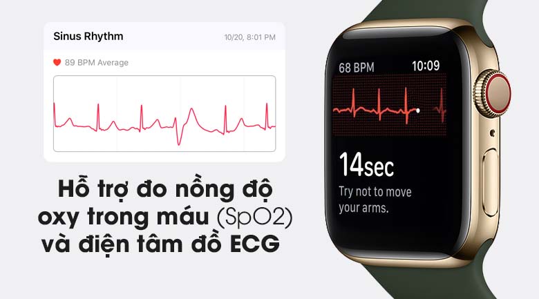 Apple Watch S6 LTE 40mm viền thép dây cao su giúp bạn theo dõi sức khỏe tốt hơn